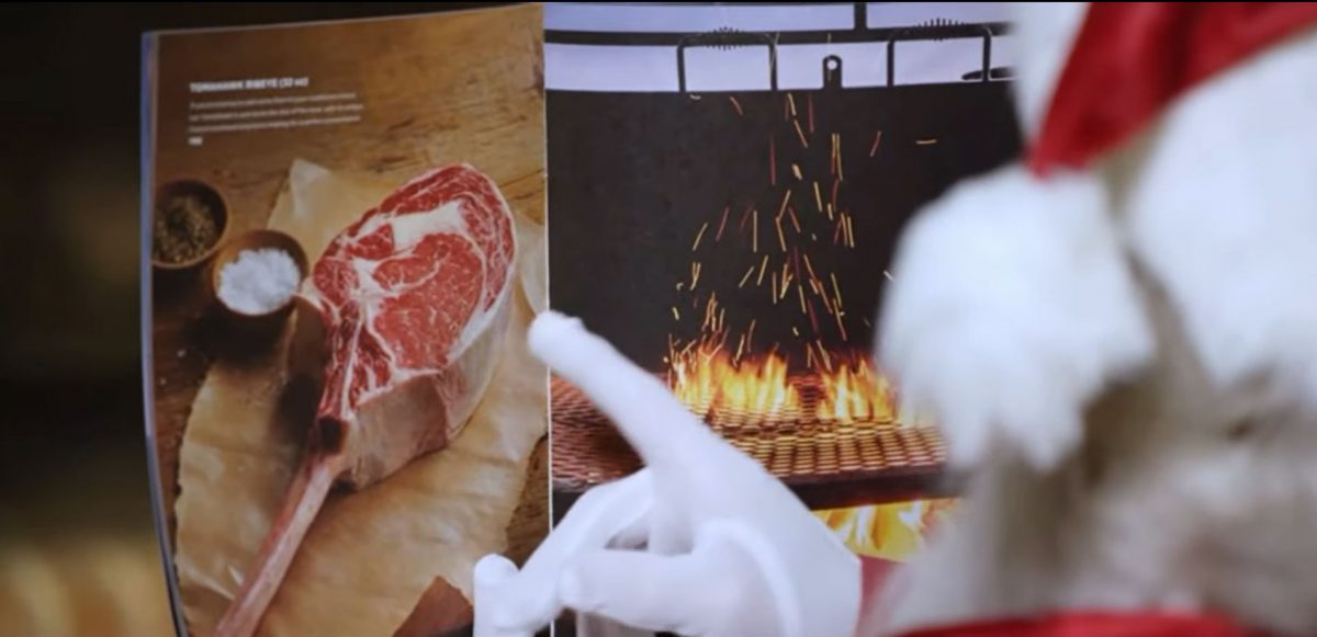Santa with 44steaks.com